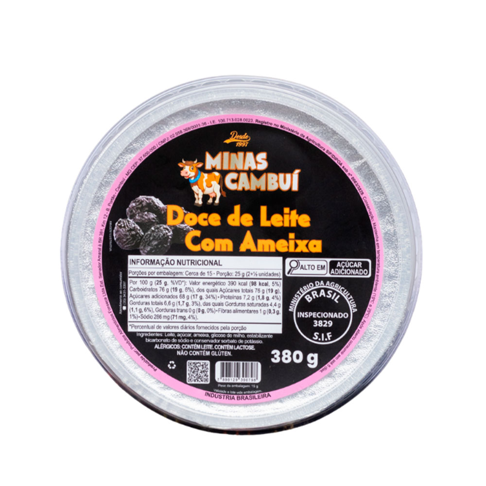 Doce de Leite com Ameixa Tablete 380g